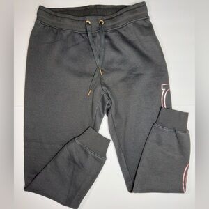 bebe Sport Black Joggers with Rose Gold Logo